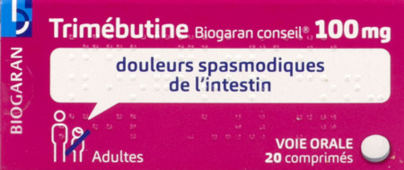 vignette TRIMEBUTINE 100MG BIOG CONS CPR 20