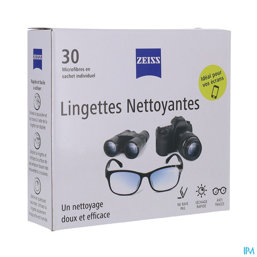 produit ZEISS LINGETTES ANTIBACTERIENN ECRANS 30