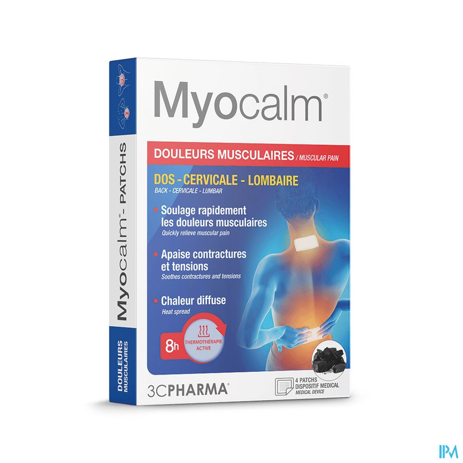 produit 3C PHARMA MYOCALM DOUL MUSCUL 4 PATCHS