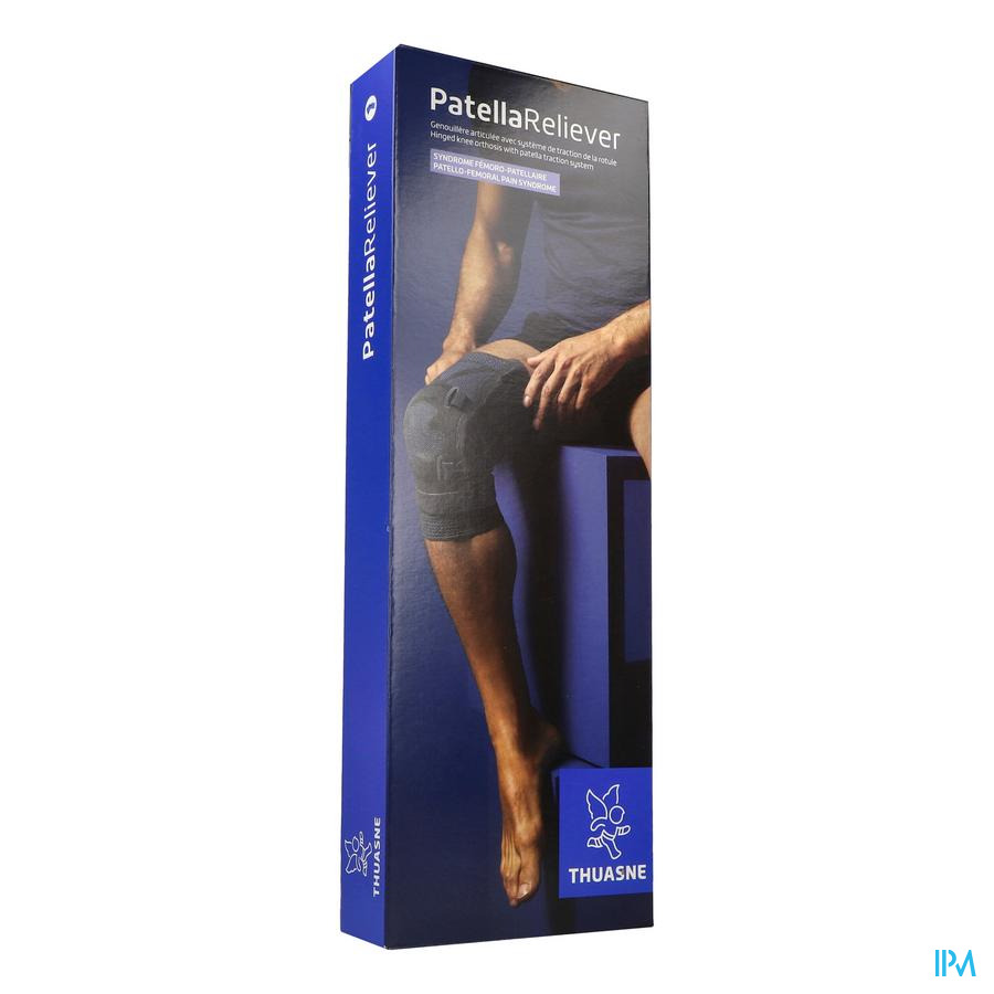 vignette Thuasne Patella Reliever Genouillere Rotulienne Grise Droite T4