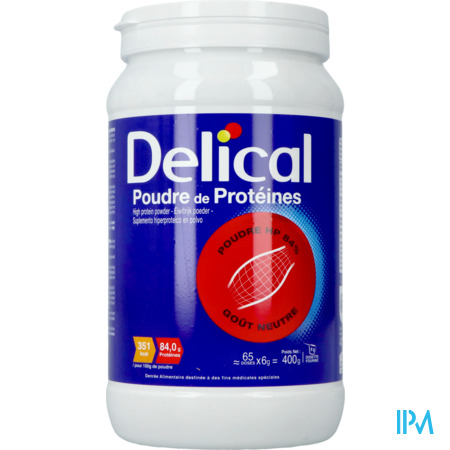vignette Delical Poudre De Proteines Pot 400g