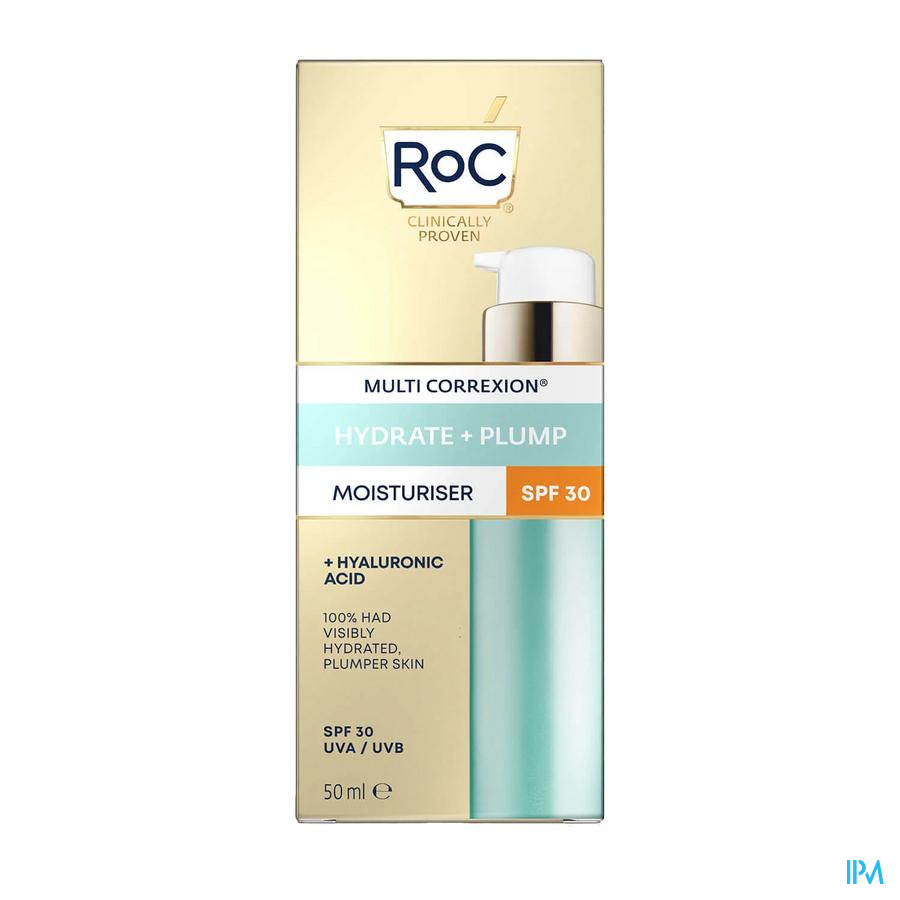 vignette Roc Hydrater + Repulper Creme Hydratante Spf30 50ml