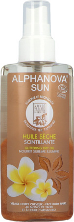 produit Alphanova Organic Sun Huile Seche Scintillante Bio 125ml