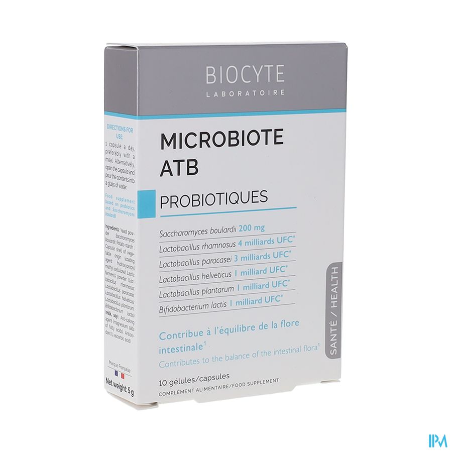 produit BIOCYTE MICROBIOTE ATB 10 GELULES