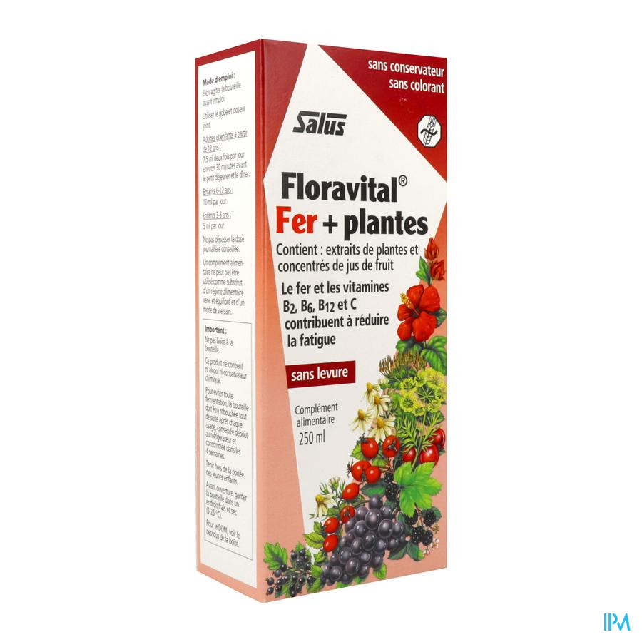 produit Salus Floravital Fer + Plantes Solution Buvable 250ml