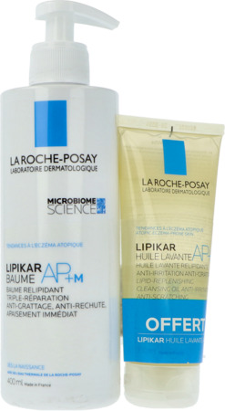 produit La Roche Posay Lipikar Ap+m Baume Relipidant 400ml + Huile 100ml