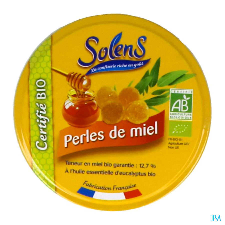 vignette SOLENS PERLE MIEL EUCA BIO BTE 50G