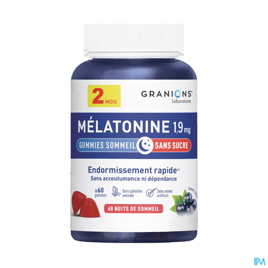 vignette GRANIONS GUMMIES MELATONINE 1,9MG 30