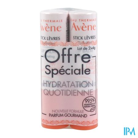 vignette AVENE STICK LEVRE HYDRATANT 4G X2