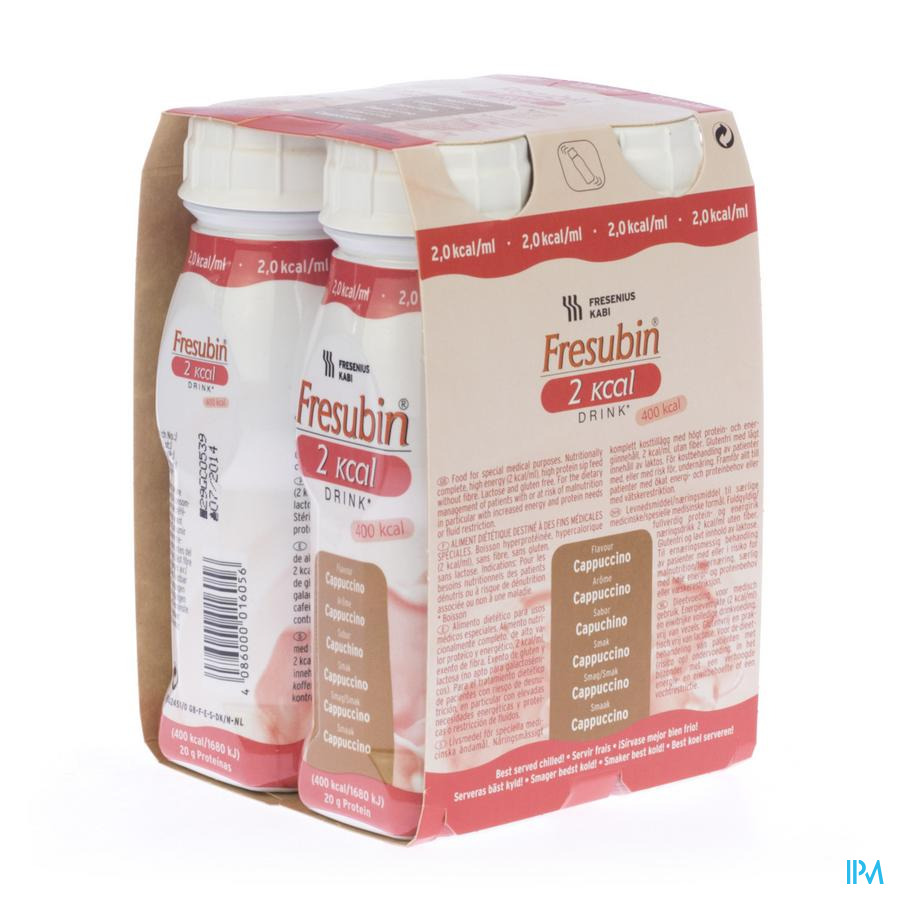 vignette Fresubin 2kcal Drink Cappuccino 200ml X4