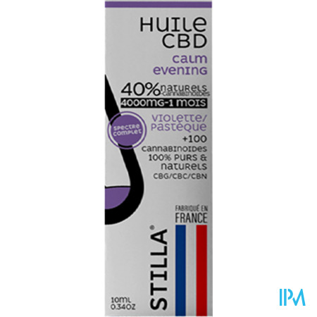 vignette Stilla Huile Au Cbd Violette 40% Spectre Complet 10ml