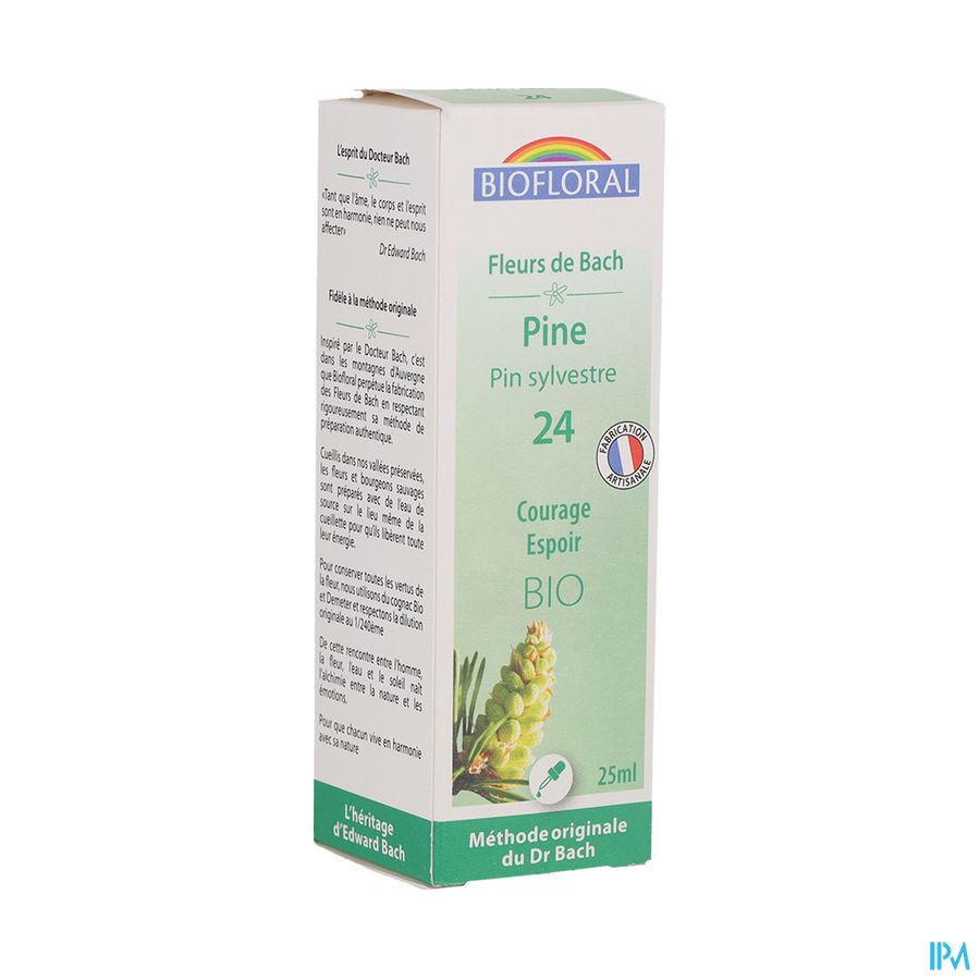 produit Biofloral Fleurs De Bach 24 Pin Sylvestre Bio 25ml