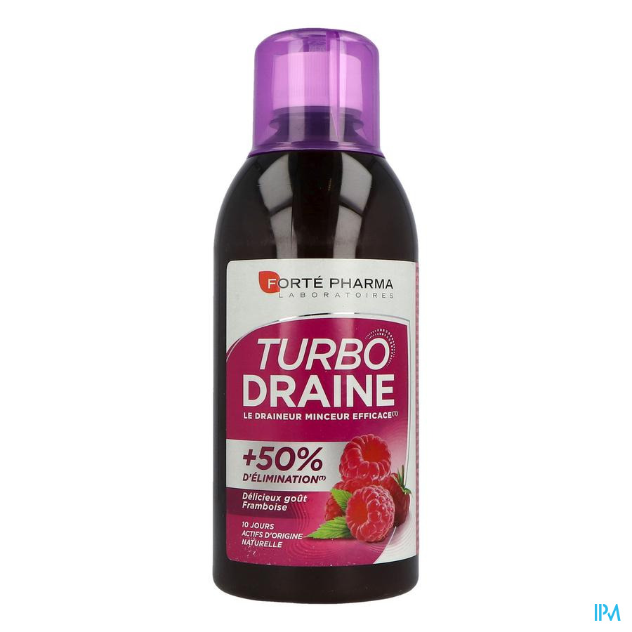 vignette Forte Pharma Turbodraine Minceur Solution Buvable Framboise 500ml