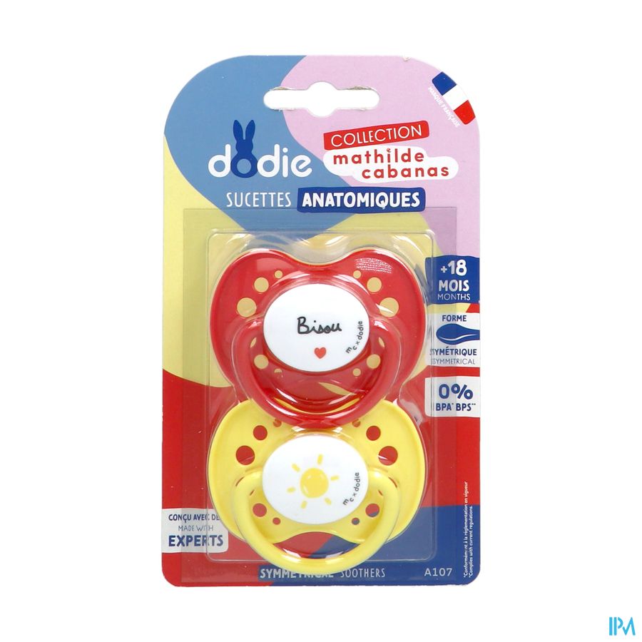 vignette Dodie Sucette Anatomique A107 Mc M +18mois X2