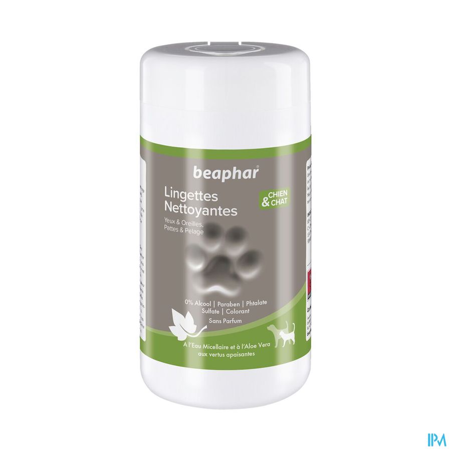 vignette BEAPHAR LINGETTES YEUX-OREILLE B/100