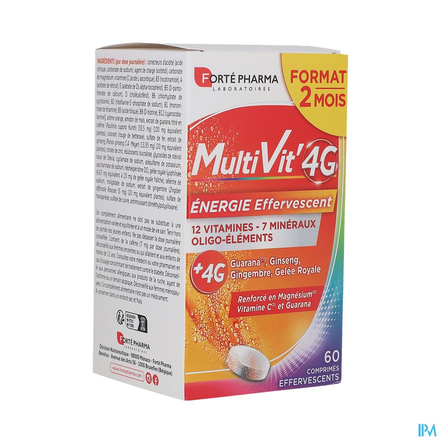 produit MULTIVIT 4G ENERGIE EFFERVESCENT CPR60