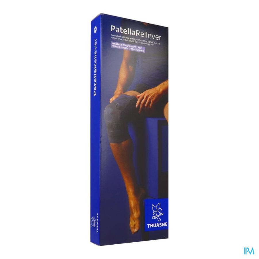 vignette Thuasne Patella Reliever Genouillere Rotulienne Grise Gauche T3