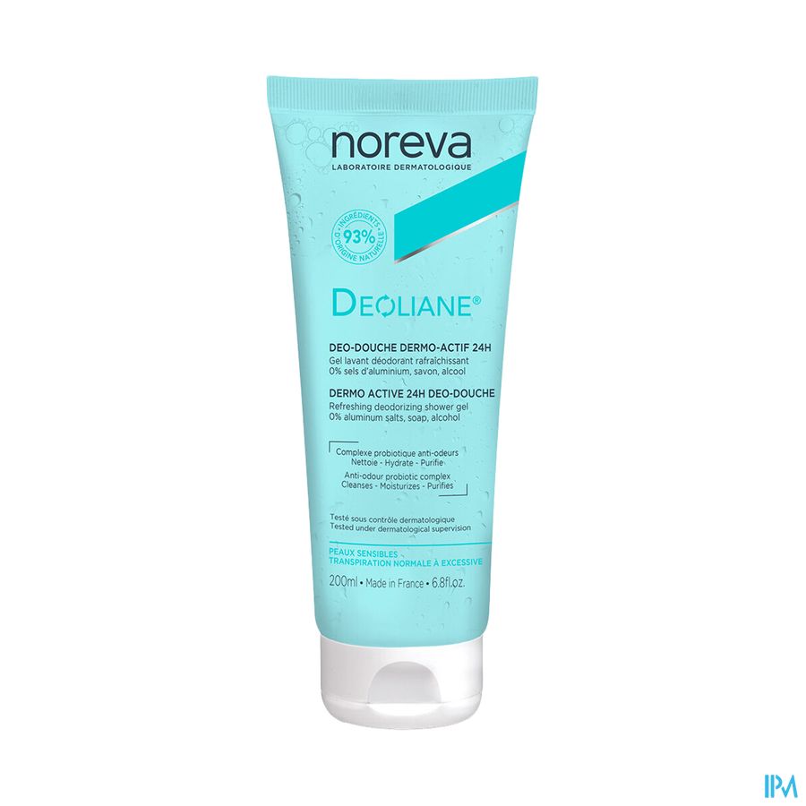 produit NOREVA DEOLIANE DEO-DCHE DERMO-ACTIF 24H
