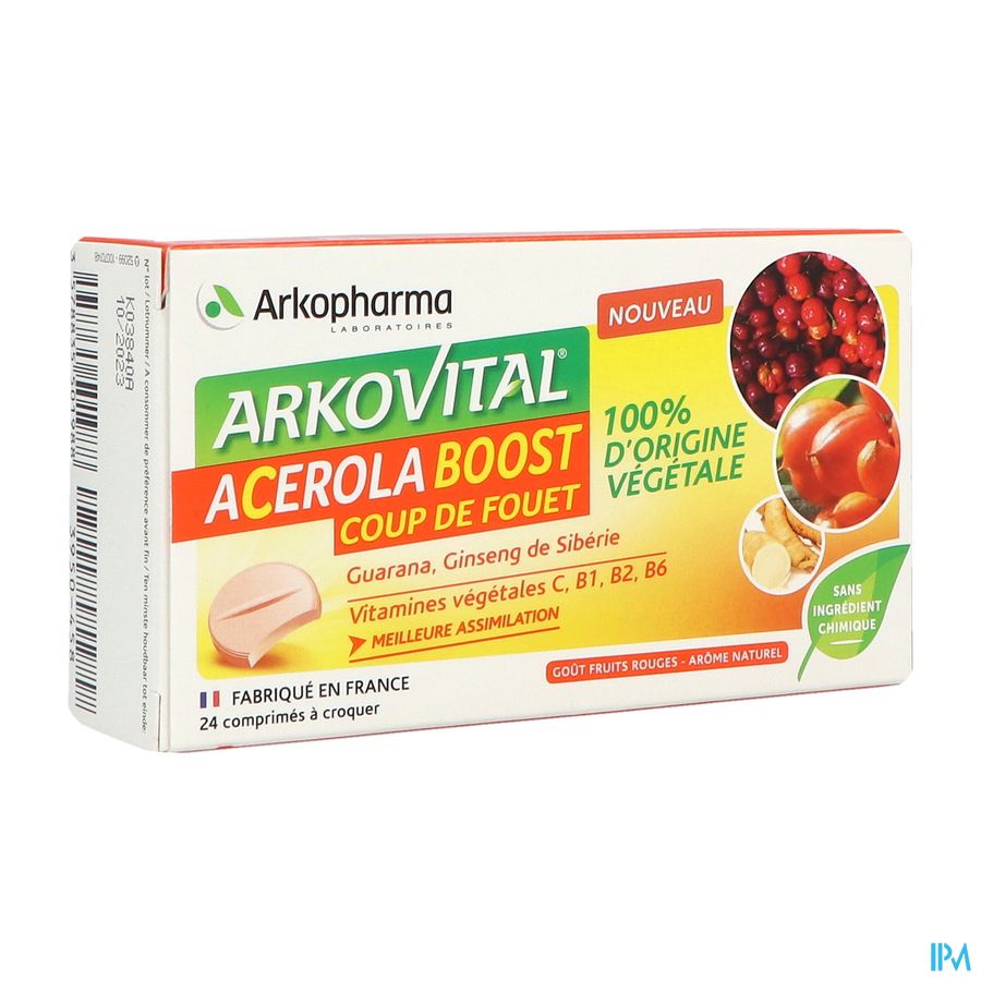 produit Arkovital Acerola Boost Comprime A Croquer 24