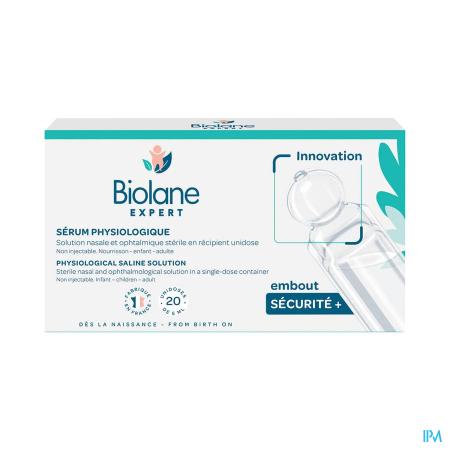 vignette Biolane Expert Serum Physiologique Unidose 5ml 20