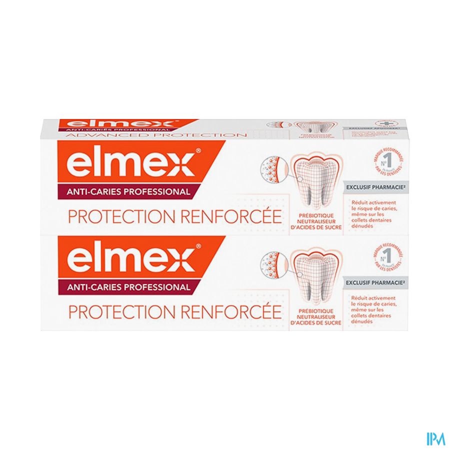 vignette Elmex Anti Caries Professional Dentifrice 75ml X2