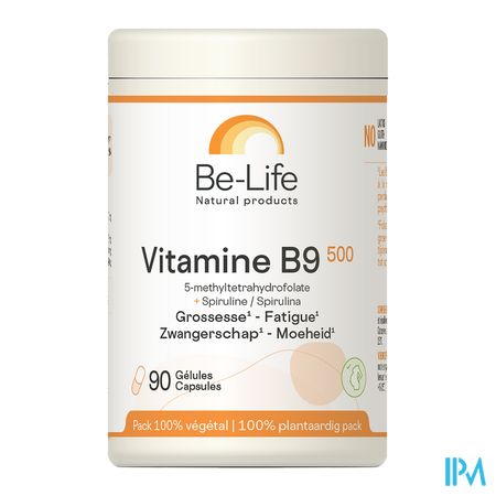 vignette Be Life Vitamine B9 500 Gelule 90