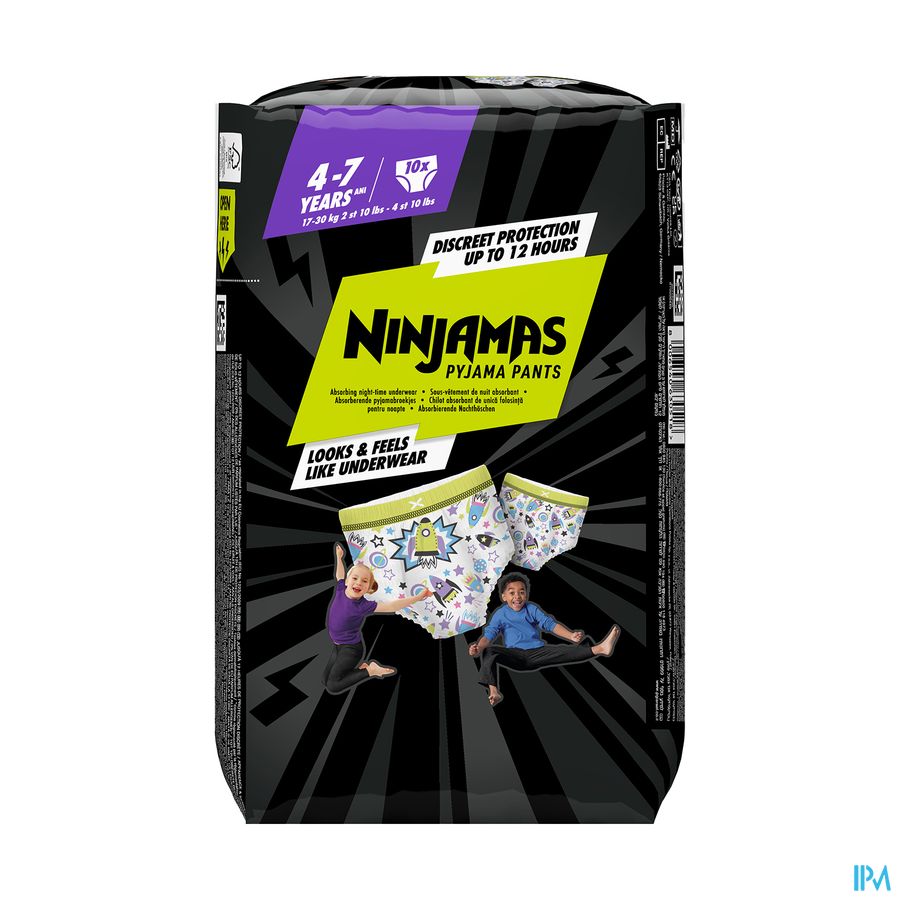 produit PAMPERS NINJAMAS VER T7 PAQ10
