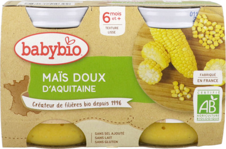 produit BABYBIO PL MAIS DOUX 2X130G