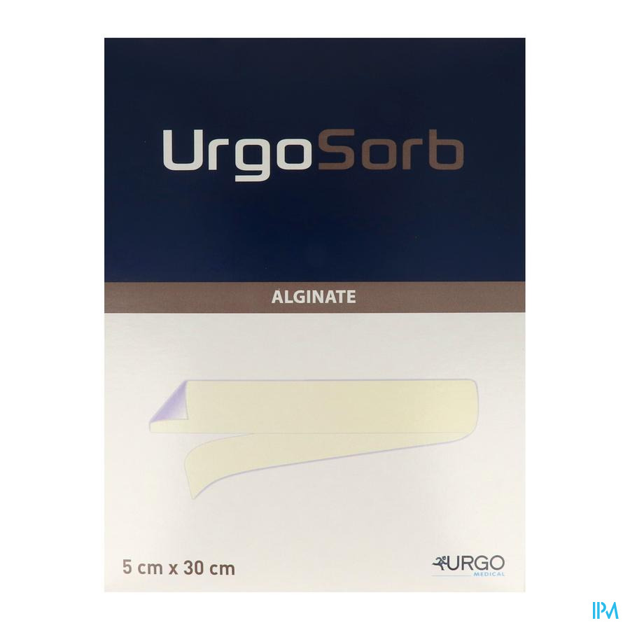 vignette Urgosorb Pansement Alginate Sterile 5cm X 30cm 10