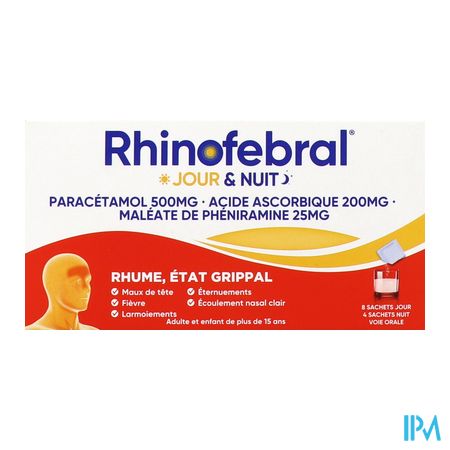 vignette RHINOFEBRAL JOUR ET NUIT SACHET 12