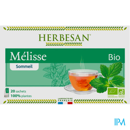 vignette Herbesan Infusion Melisse Bio Sechet 20