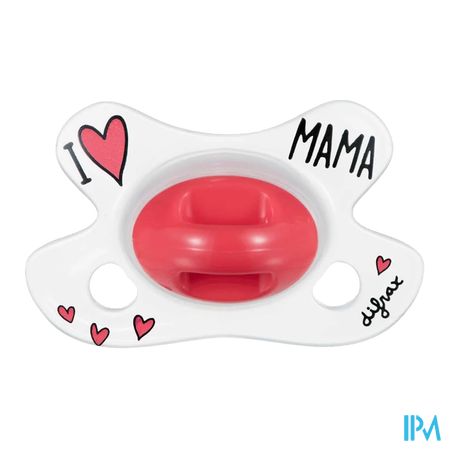 vignette Difrax Sucette Natural I Love Mama -2/+2mois Nouveau Ne