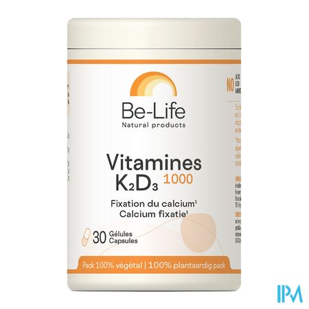 vignette Be Life Vitamines K2 D3 1000 Gelule 30