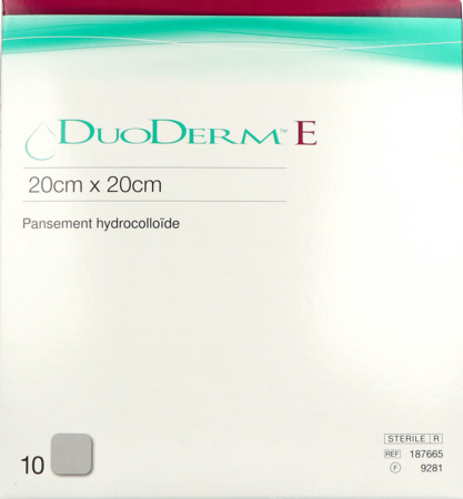 produit DUODERM E PANS 20X20CM 10
