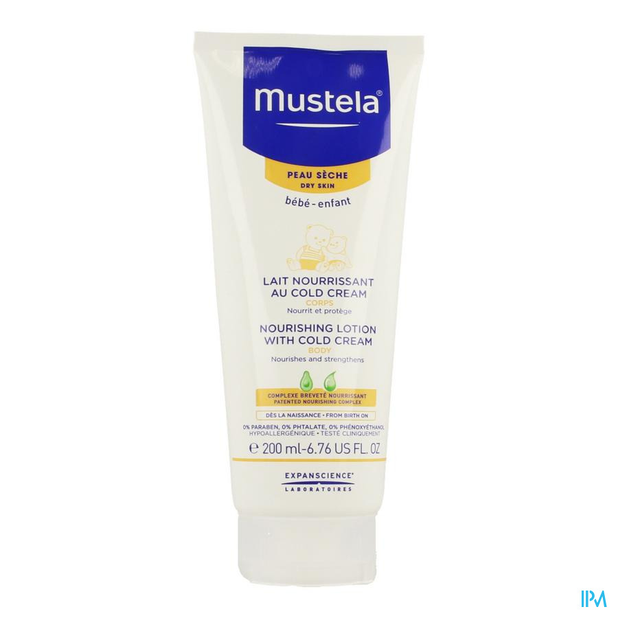 vignette Mustela Bebe Lait Nourrissant Cold Cream Peaux Seches 200ml