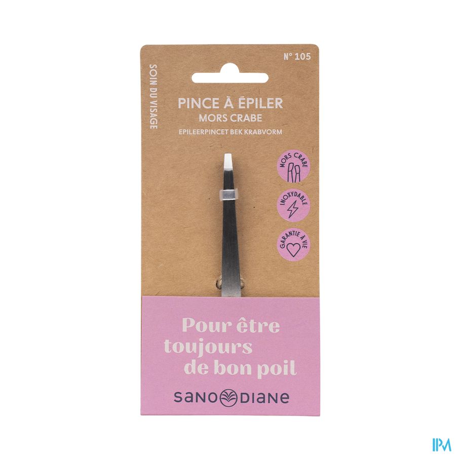 produit SANODIANE 105 PINCE EPILER MORS CRABE MAT