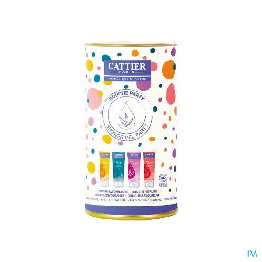 vignette Cattier Douche Party Gel Douche Bio 40ml X4