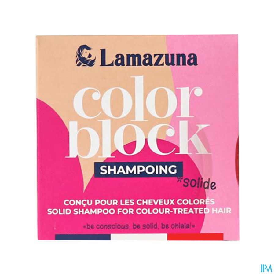 vignette Lamazuna Shampooing Solide Cheveux Colores A l'huile De Cerise 70g