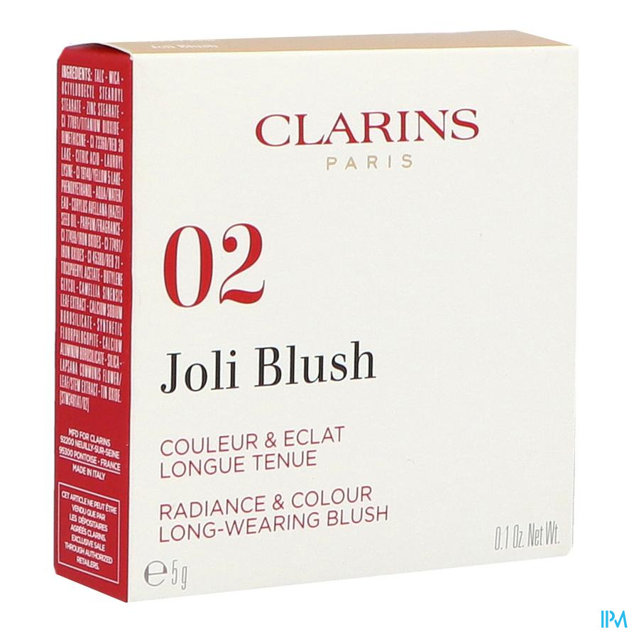 vignette Clarins Joli Blush Fard Joues 02 Cheeky Pink 5g