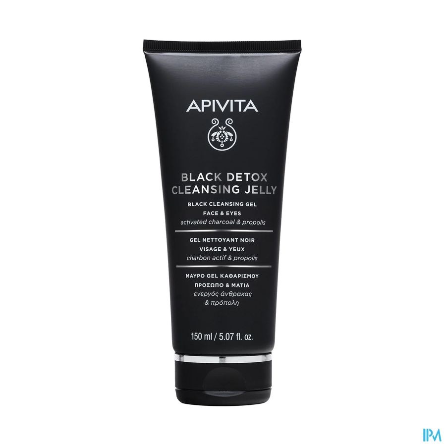 vignette Apivita Gel Nettoyant Black Detox 150ml
