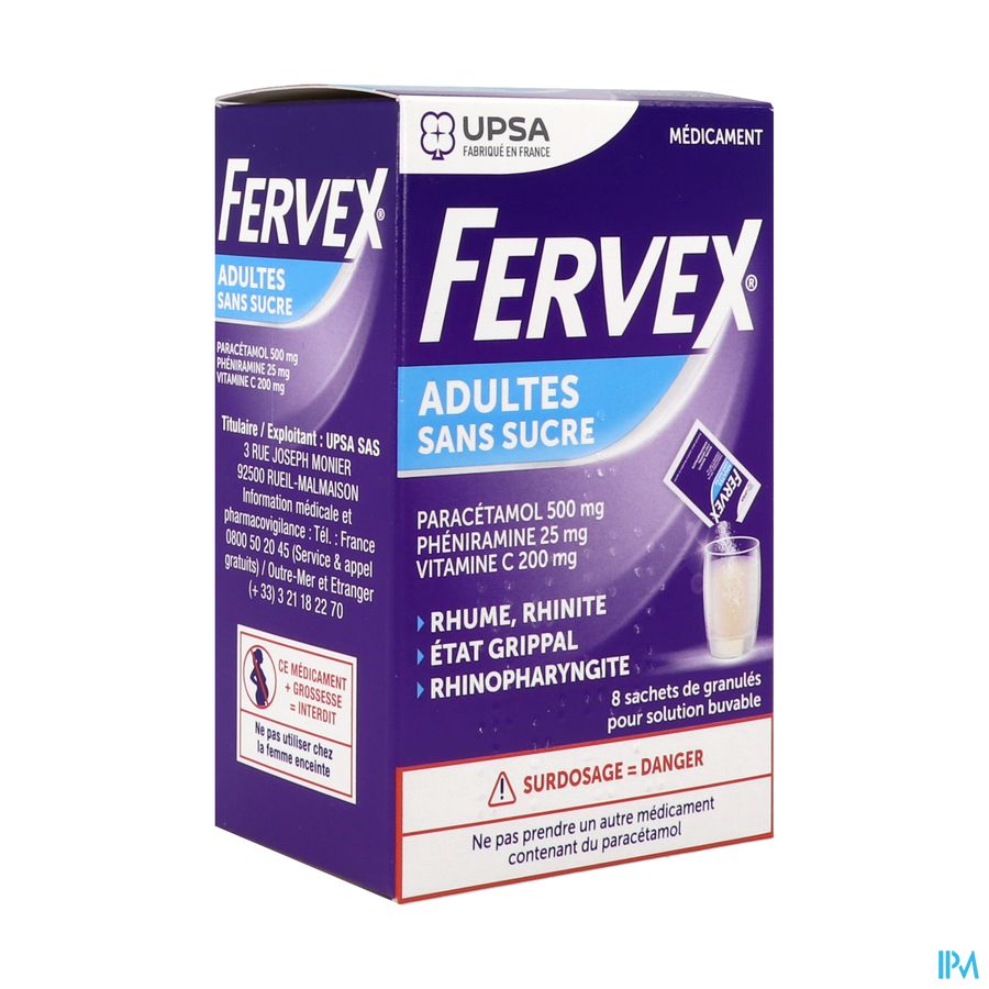 vignette FERVEX ADULTES S/S SACHET 8