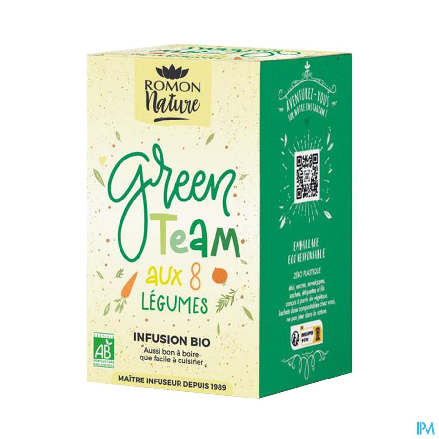 produit ARAQUELLE TISANE 16SD GREEN TEAM BIO28.8G