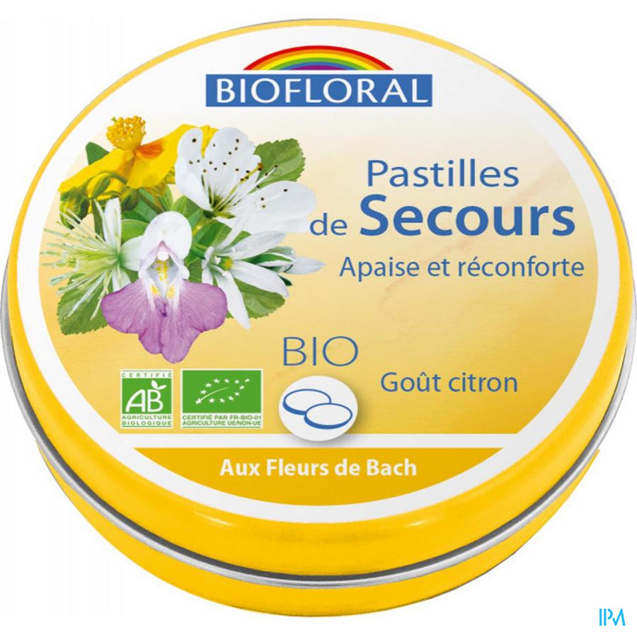 vignette Biofloral Sos Secours Pastilles Bio 50g