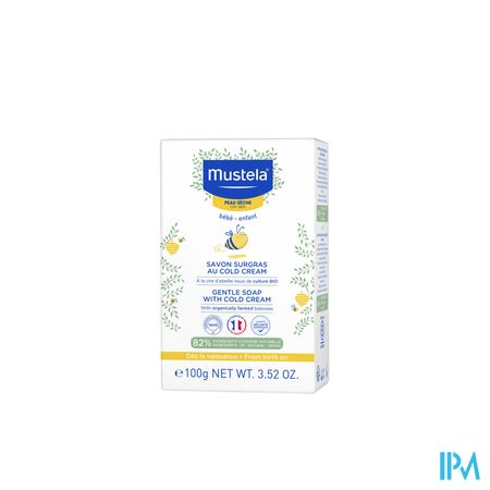 vignette Mustela Bebe Savon Surgras Cold Cream Peaux Seches 100g +etu