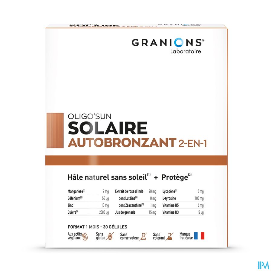 vignette GRANIONS SOLAIRE AUTO-BRONZANT CPR30