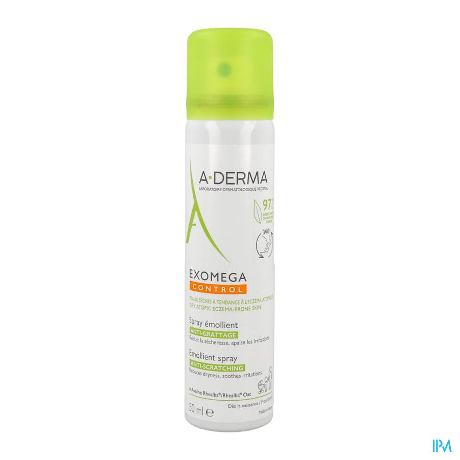 vignette A Derma Exomega Spray Emollient Antigrattage 50ml