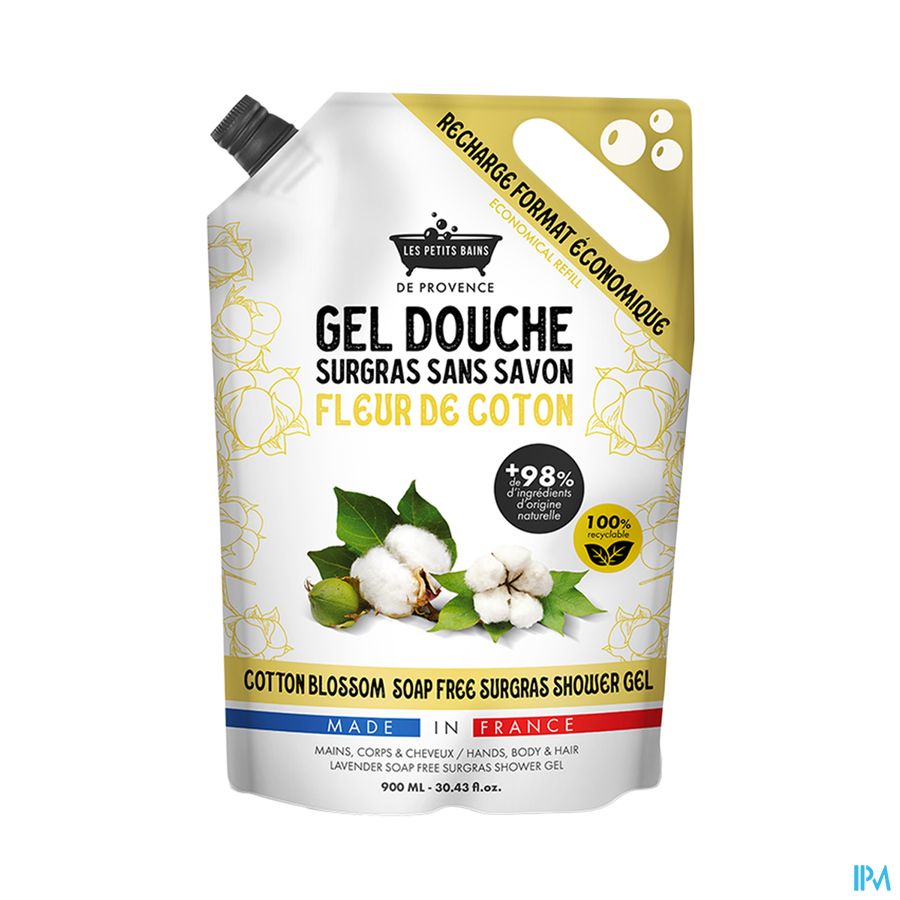 produit PETIT BAIN PROV RECH GEL DCHE FL COT900ML