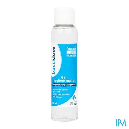 produit Laboratoires Gilbert Bactidose Gel Hydroalcoolique Sans Parfum 100ml