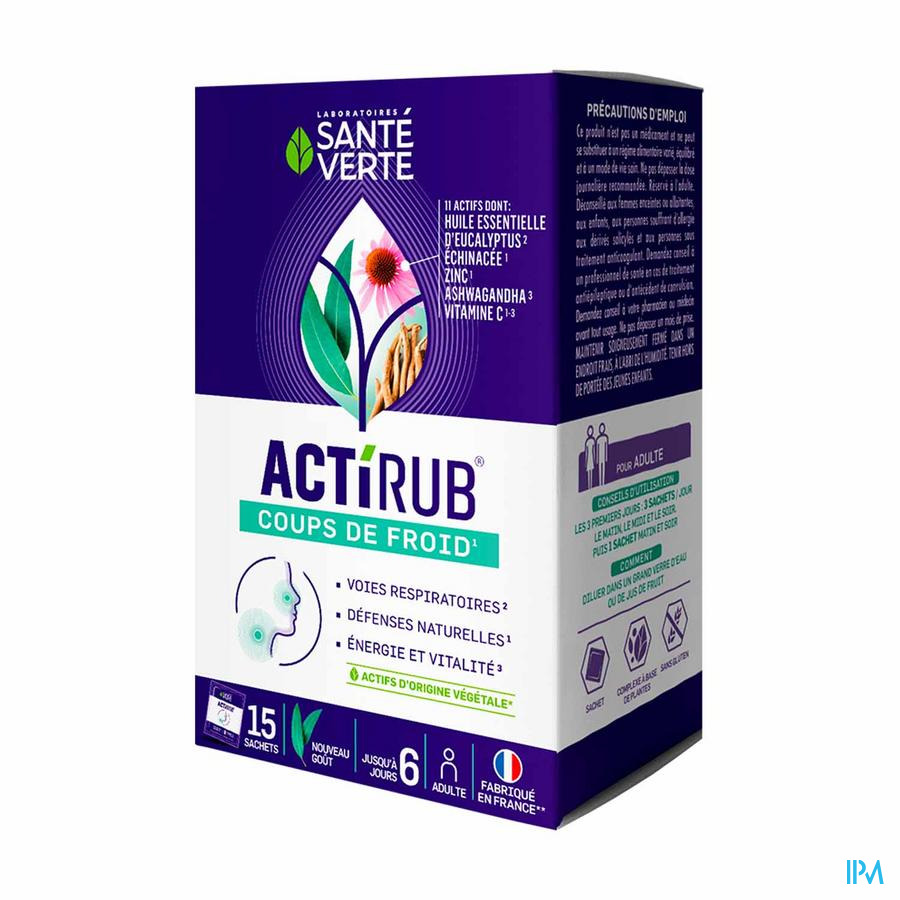 vignette Sante Verte Actirub Periode Hivernale Poudre Sachet 15