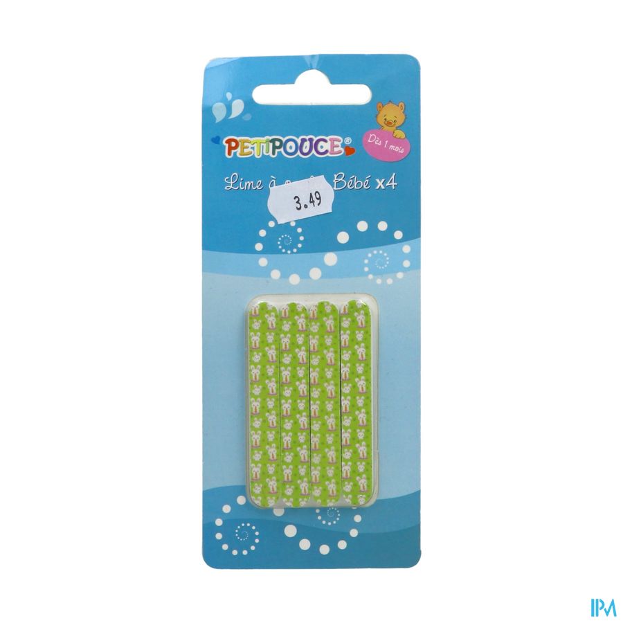 vignette PETIPOUCE LIME A ONGLES BB X4